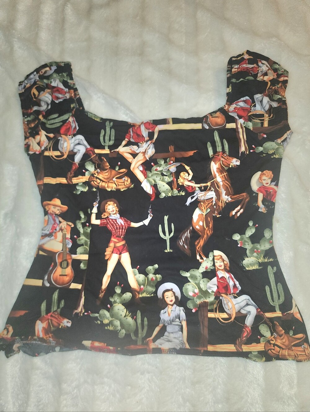 Cowgirl Top With Stretch - Picture 5 of 9